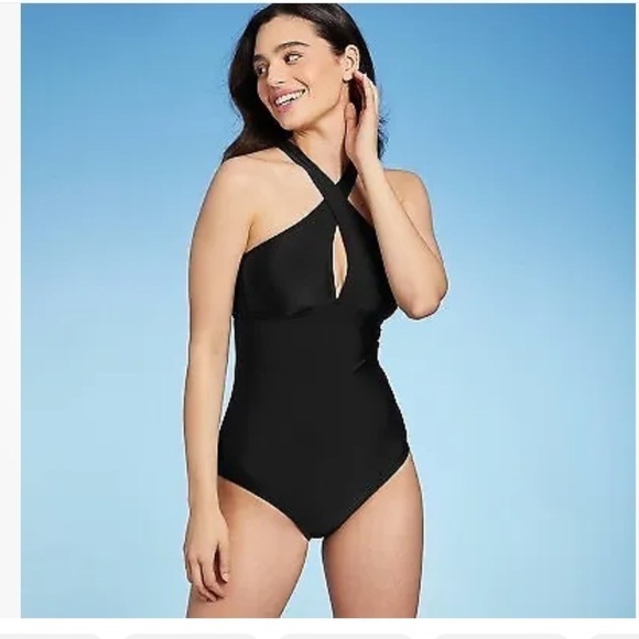 NWT-Kona SOL-M(8-10)-black-wear it four ways,medium coverage one piece swimsuit - Picture 1 of 15